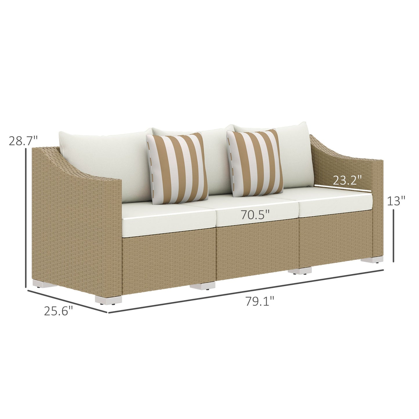 The Conservatory Collection | Hawthorne All-Weather Wicker Outdoor Sofa