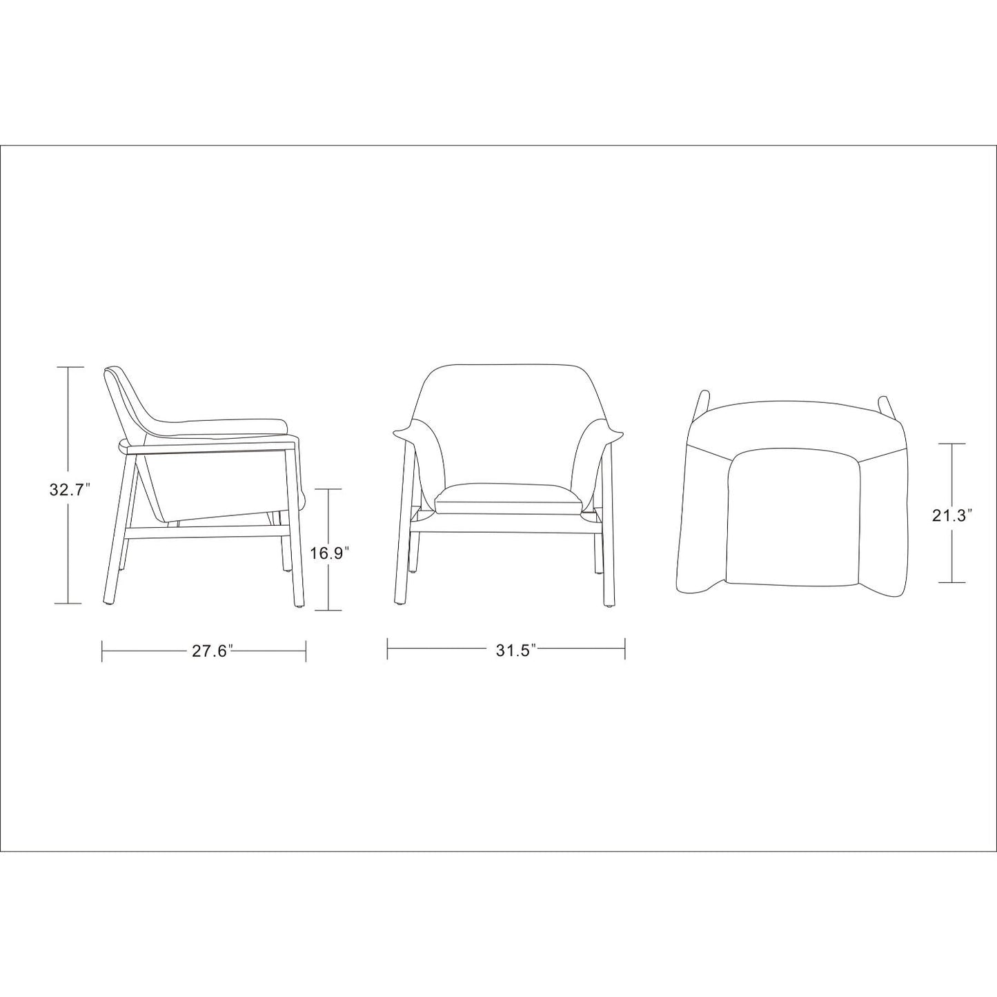 Miller Coastal Weave Wood Accent Chair