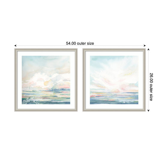 Heavenly Stillness 2 Piece Framed Wall Art Print Set by Julie Maida