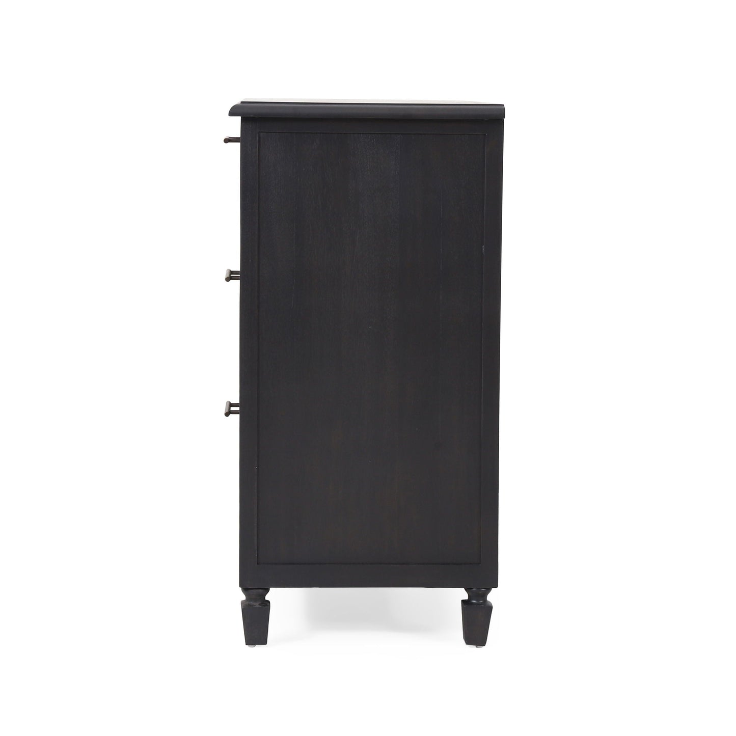 Newell - Cane 3 Drawer Dresser - Dark Gray