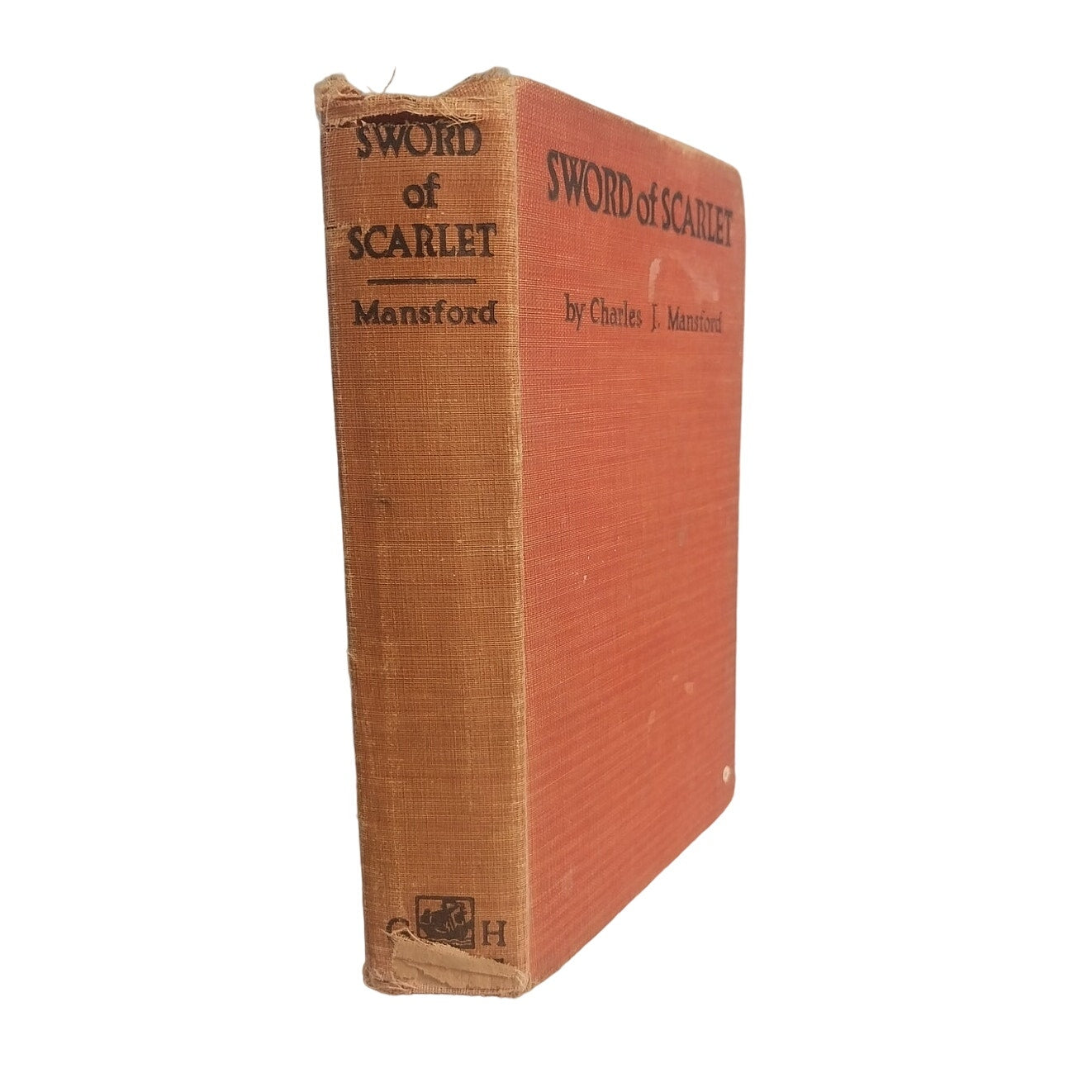 Vintage 1925 Sword of Scarlet Fiction Novel Hardcover Book Charles J. Mansford