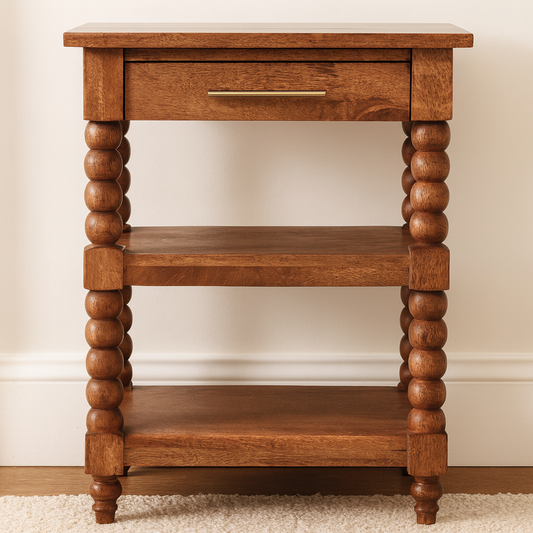 Heritage Barley Twist Solid Wood Side Table