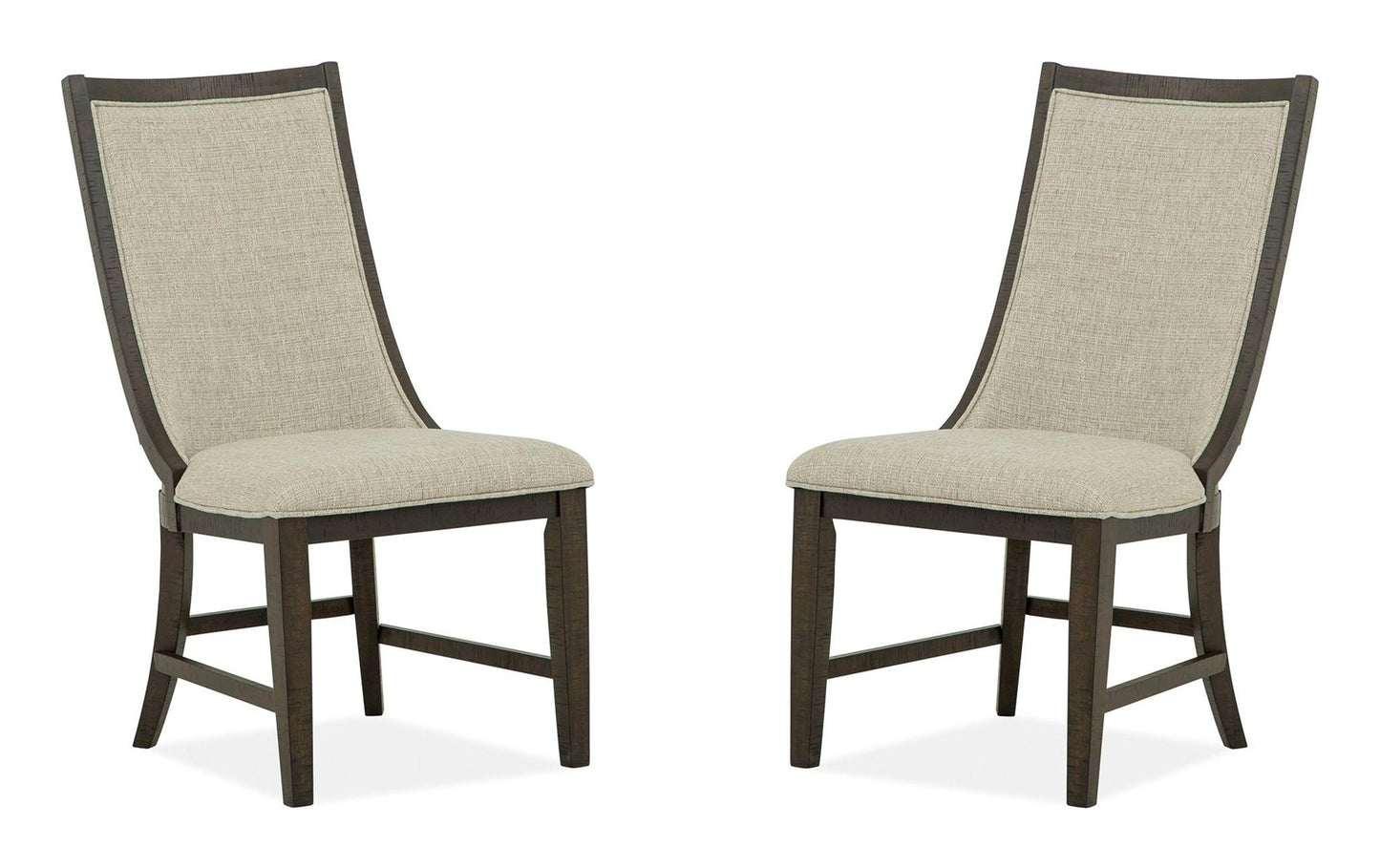 Westley Falls - Upholstered Host Side Chair (Set of 2) - Dark Brown