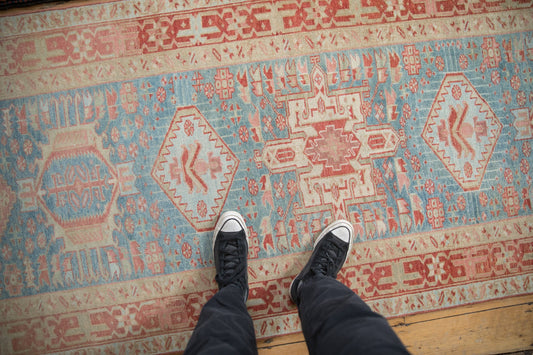 3.5x15 Vintage Distressed Karaja Rug Runner