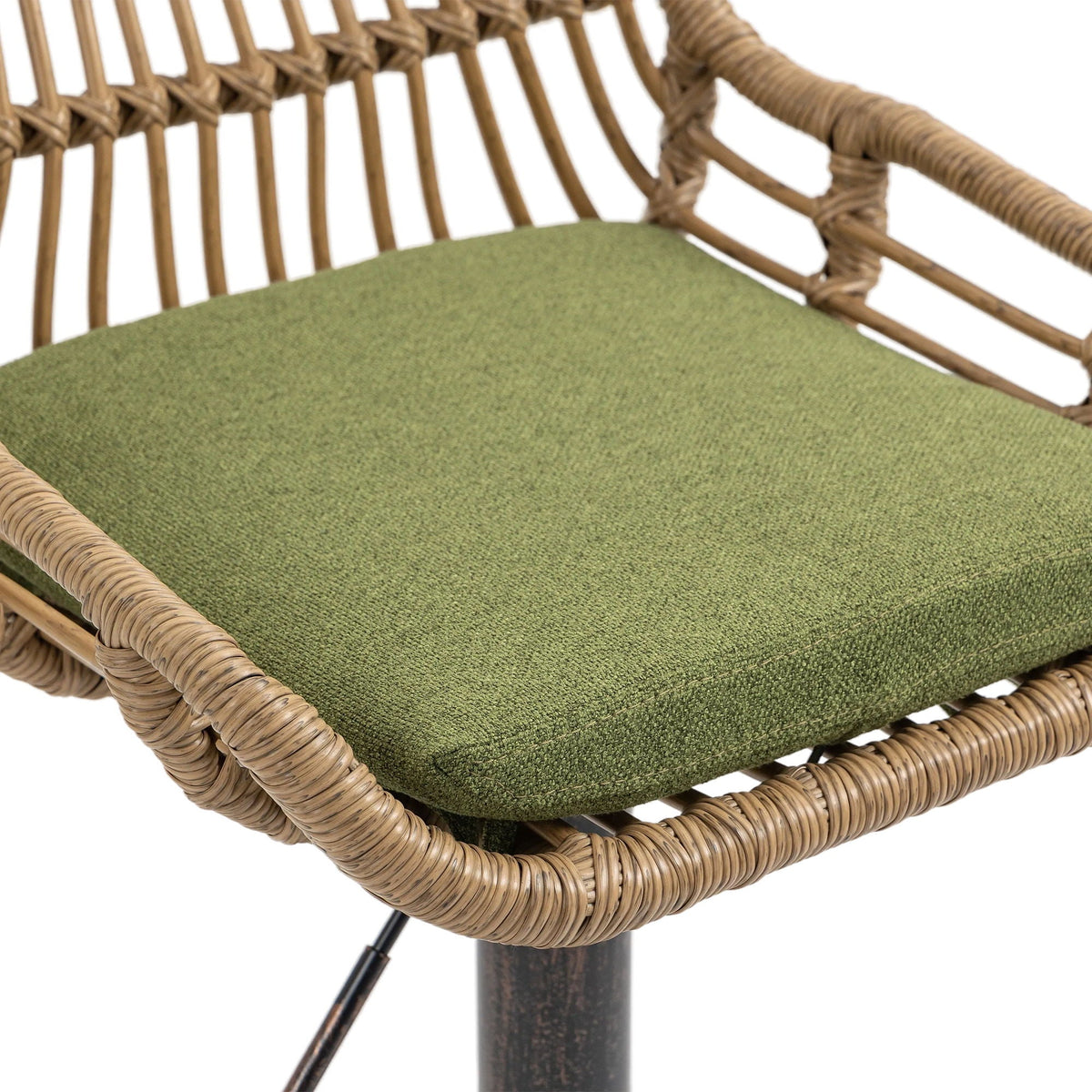 The Harbor Bar Adjustable Linen Swivel Stools — Set of 2