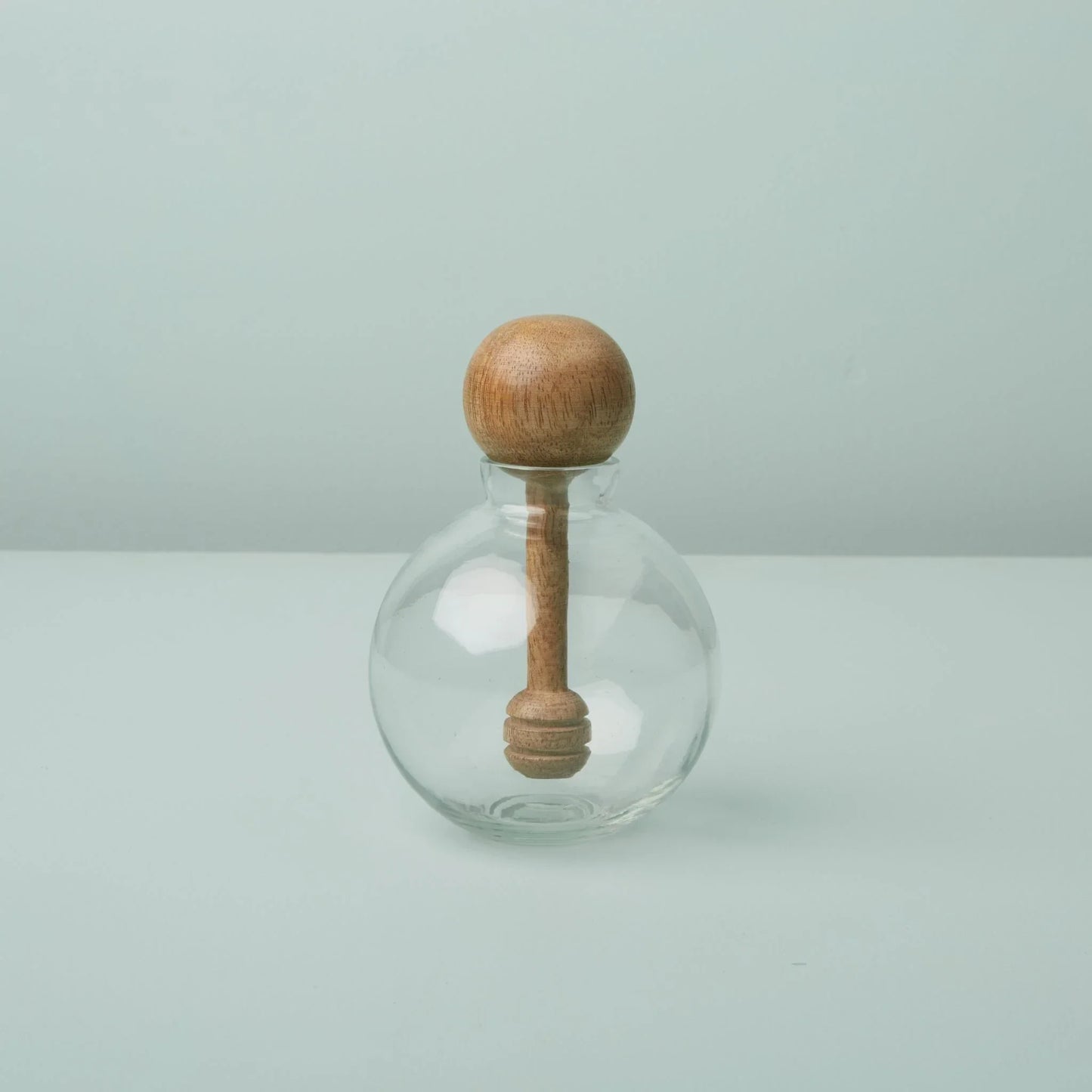 The Baylor Blown Glass Artisanal Honey Jar