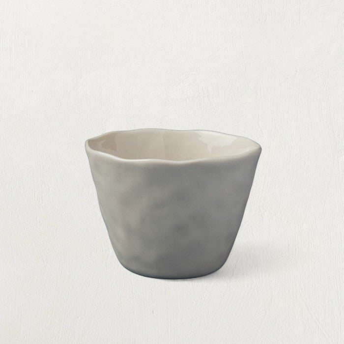 The Rugueux Stoneware Artisan Tumbler, White