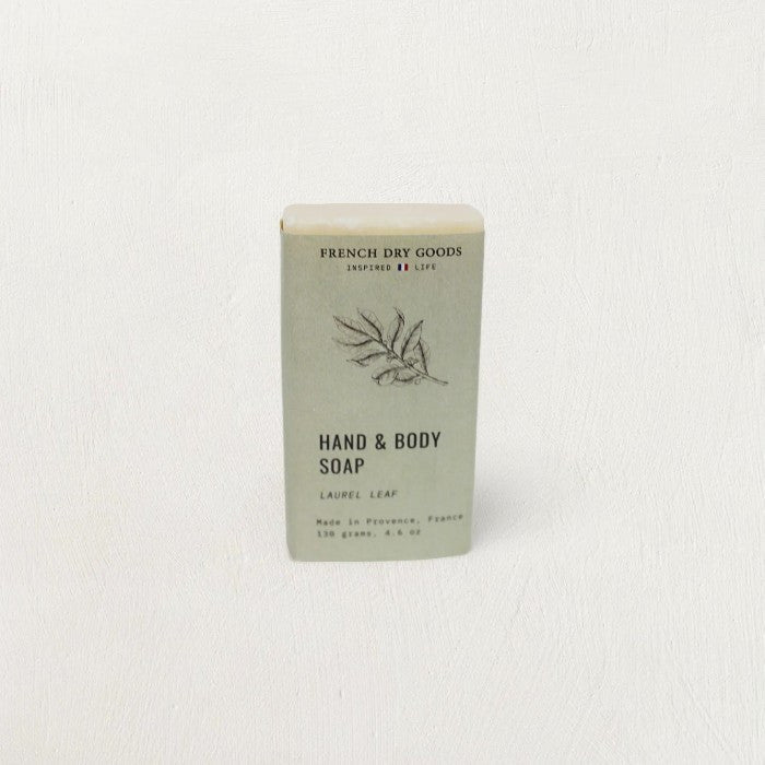 Provance Solid Hand & Body French Artisanal Soap, Laurel Leaf Scent