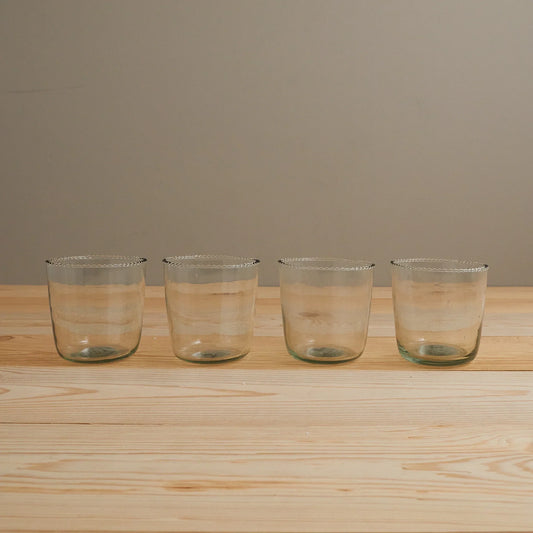 The Ruffle Rocks Clear Drinking Glass