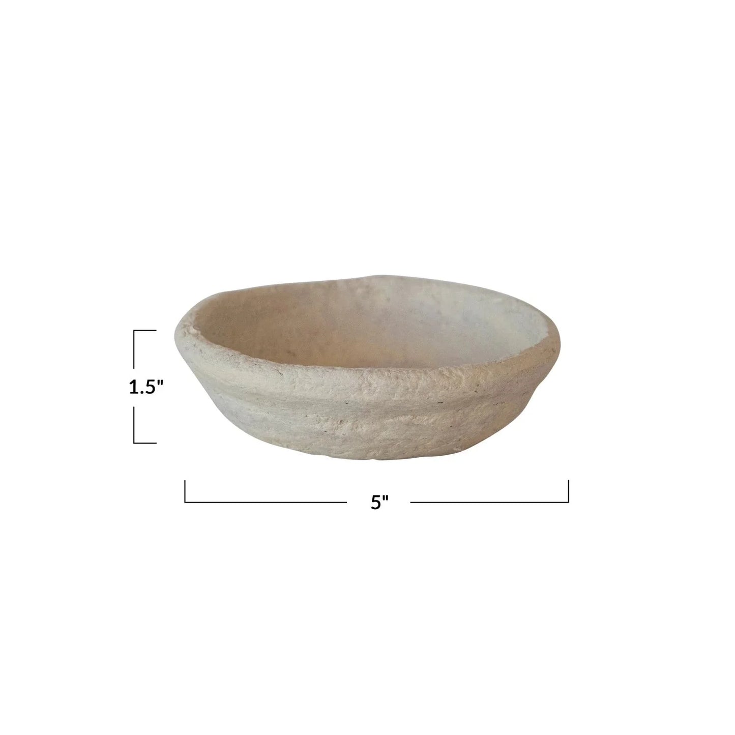 Handmade Paper Mache Small Artisan Bowl
