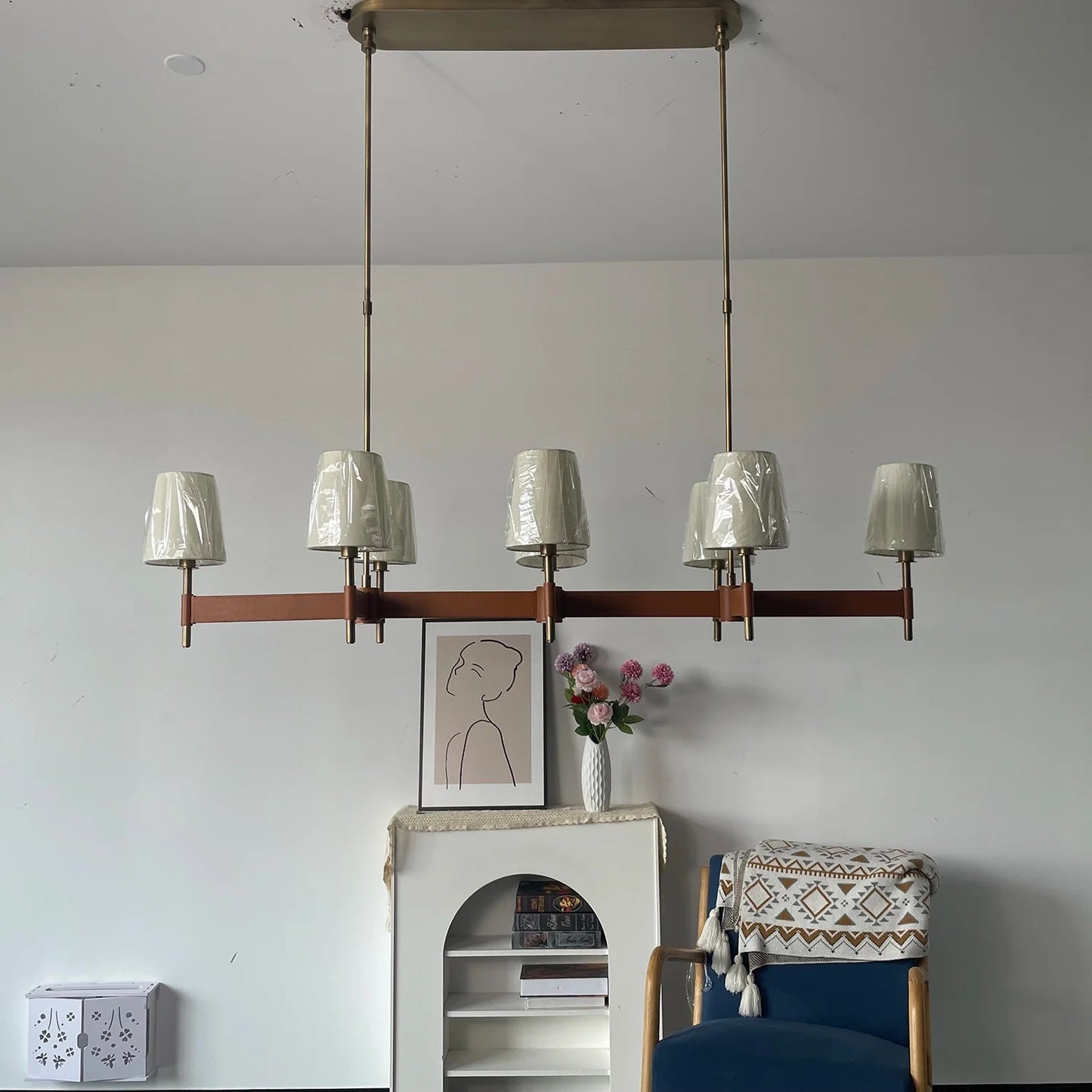 The Hastings Leather Chandelier