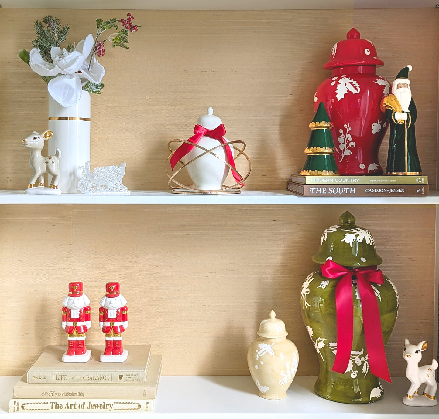 Holiday Red Nutcracker with 22K Gold Accents