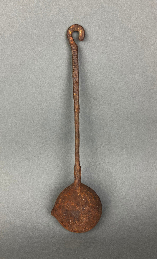 Vintage Iron Ladle/Spoon. Lead Spoon. Rustic Kitchen Decor. Collectible.