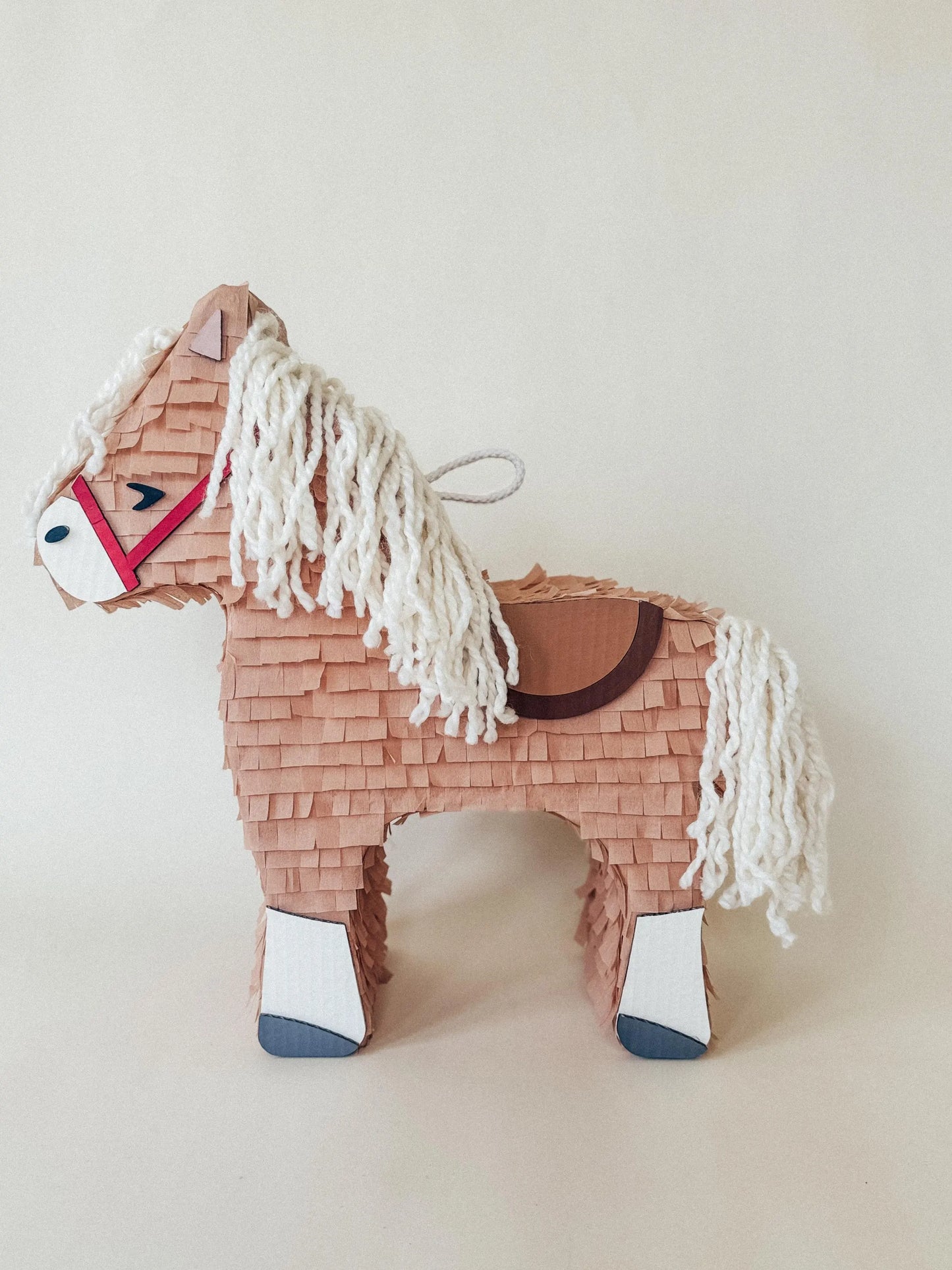 š“ Birthday Horse PiƱata ā Handmade 22ā Party Decoration with String Mane & Candy Holder