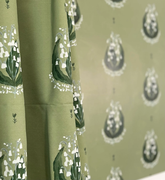 Lily of the Valley in Green- Fabric
