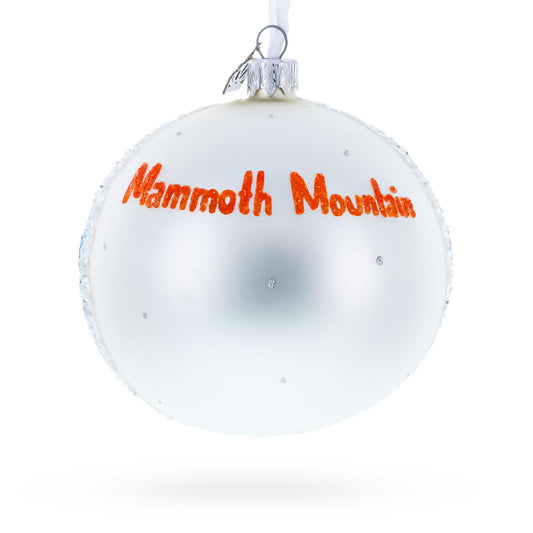 Mammoth Mountain Ski Area, California, USA Glass Ball Christmas Ornament 4 Inches