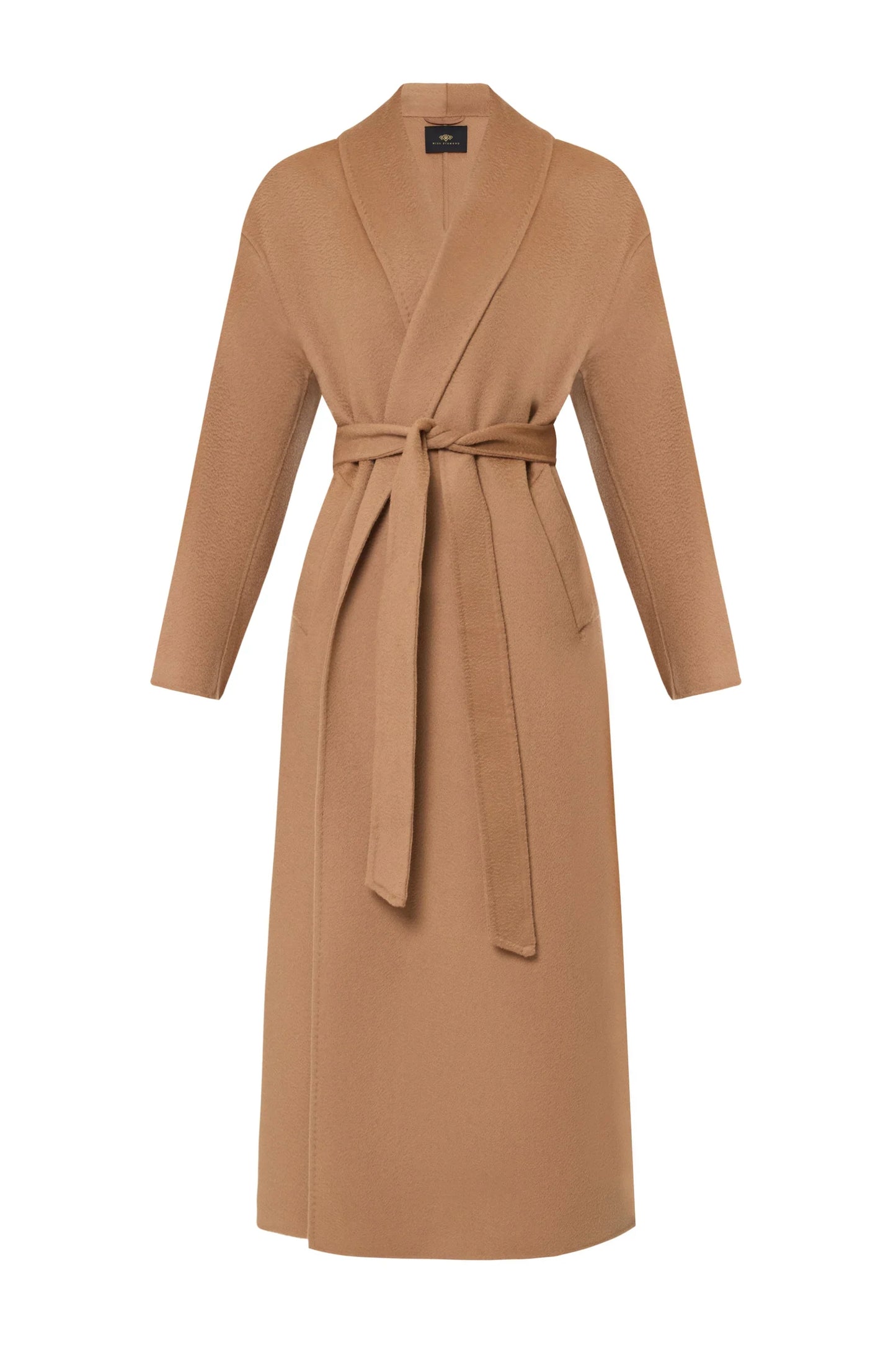 Marley Double Face Cashmere Wool Classic Overcoat in Camel