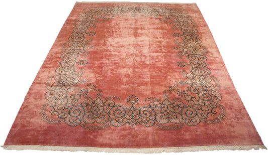 12x17.5 Vintage Fine Kerman Carpet