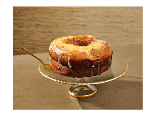 Mud Pie Glass With Gold Cake Stand