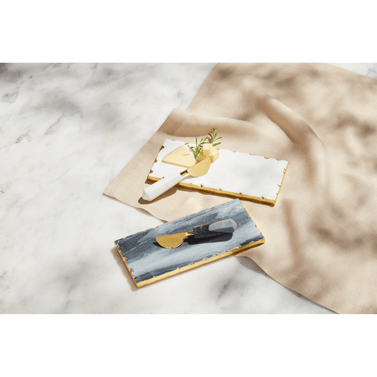 Mud Pie Gray Marble Everything Plate