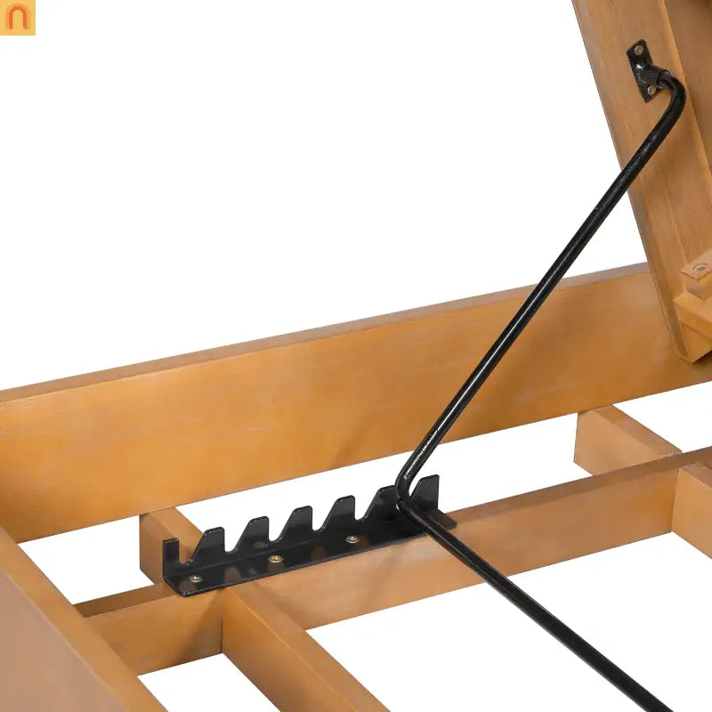 Outdoor Chaise Lounge Chair Acacia Solid Wood Copper Teak Color 6-position