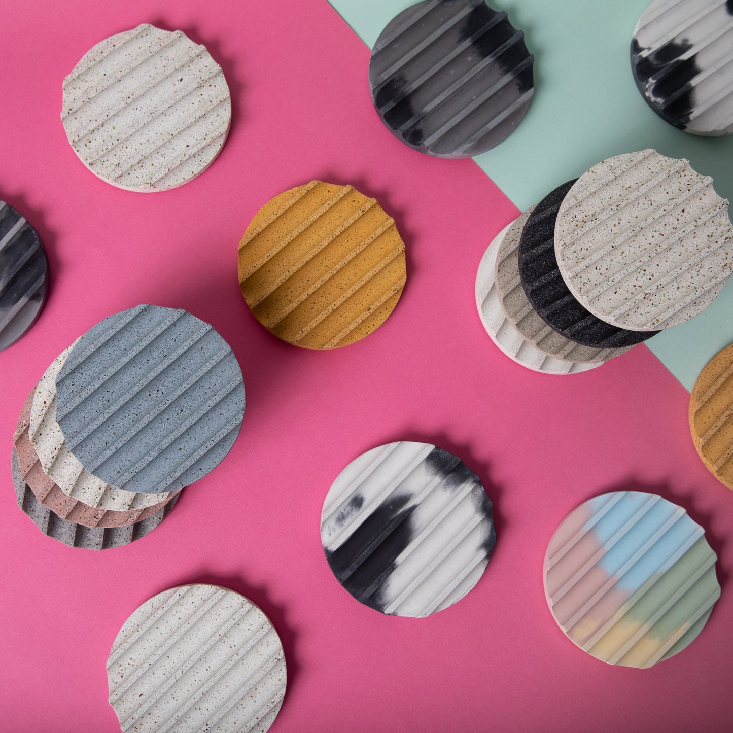 Coaster Set | Terrazzo Grey Scale