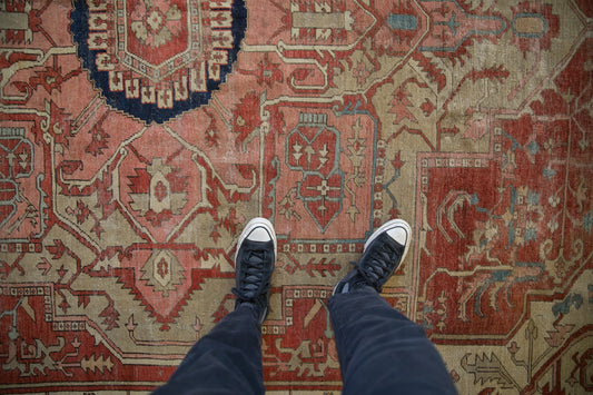 9x12 Antique Serapi Carpet