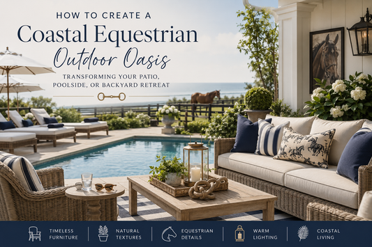 How to Create a Coastal Equestrian Outdoor Oasis: Transforming Your Patio, Poolside, or Backyard Retreat