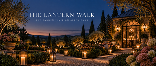 The Lantern Walk — The Garden Pavilion After Dark