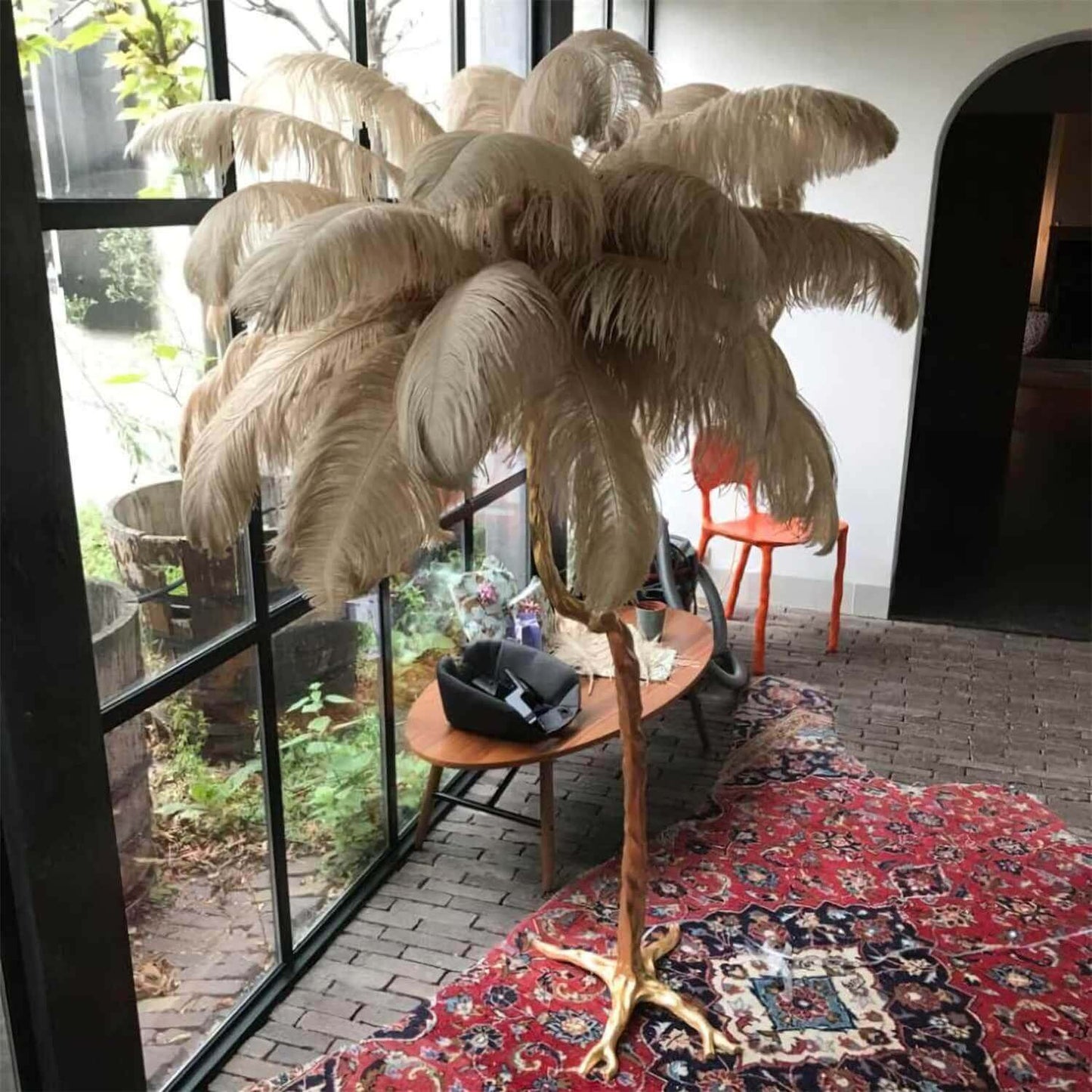 Luxury Ostrich Feather Floor Lamp