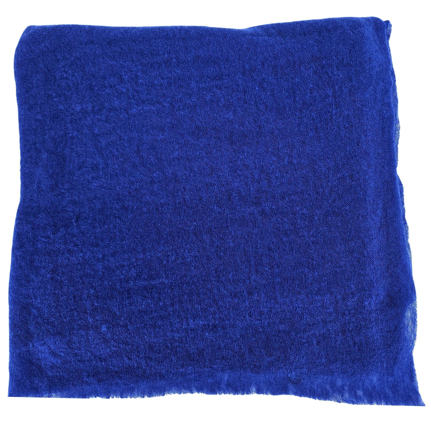 The Hampton Brunch Cobalt Blue Large Cashmere Plain Stole