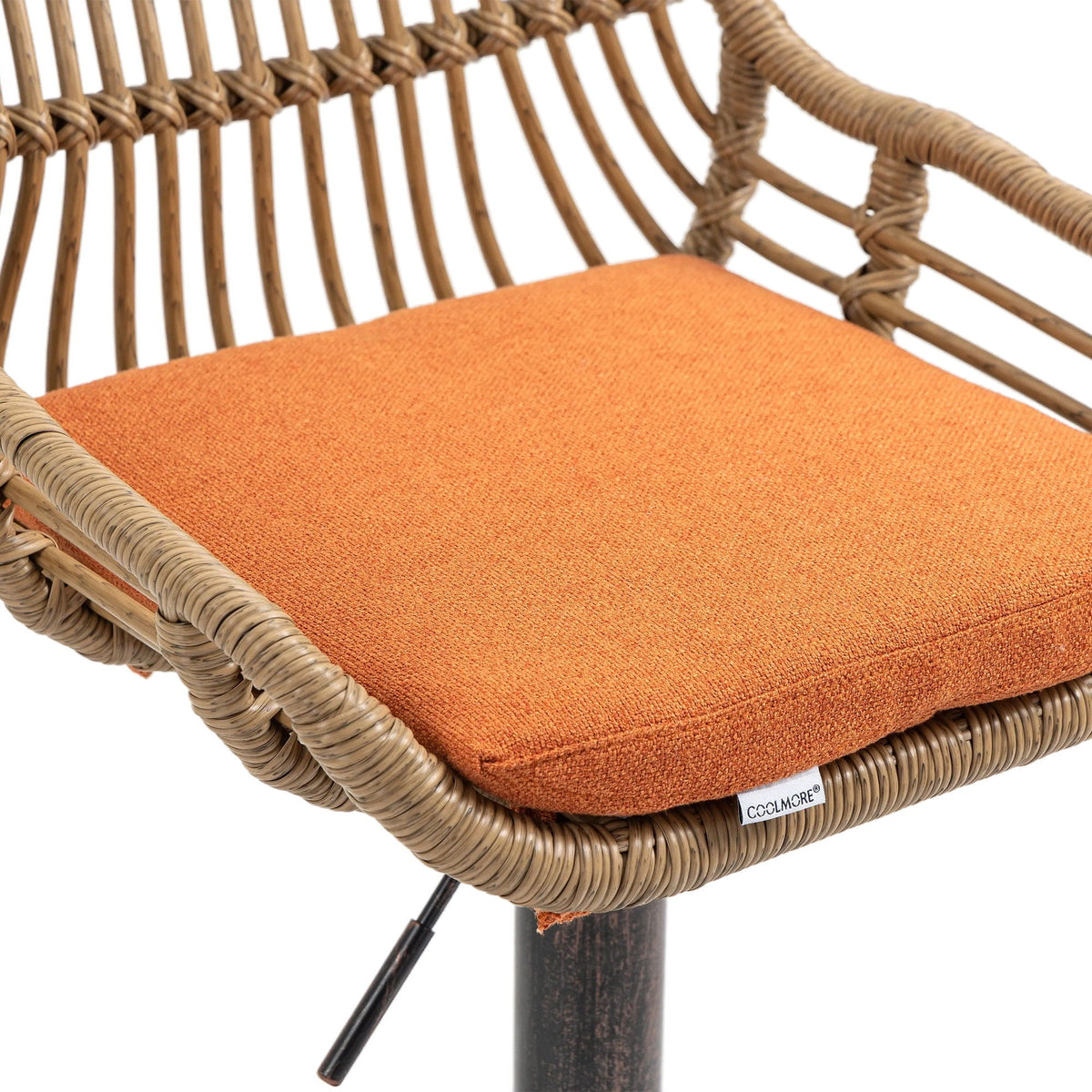 The Harbor Bar Adjustable Linen Swivel Stools — Set of 2