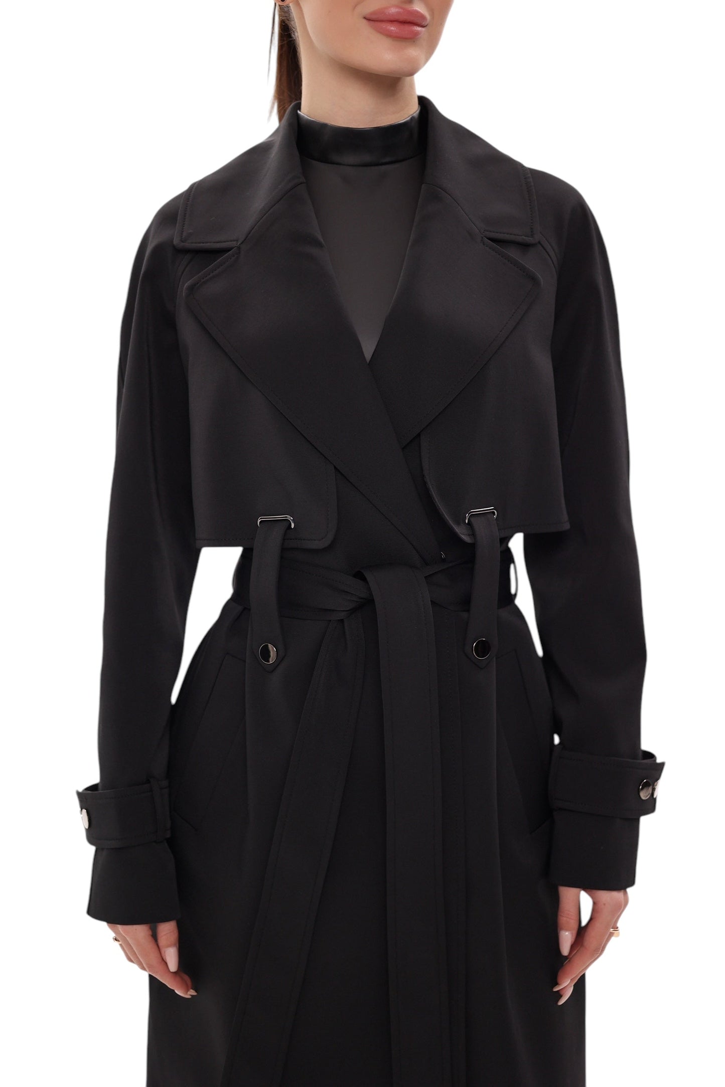 Karina Trench Coat in Black
