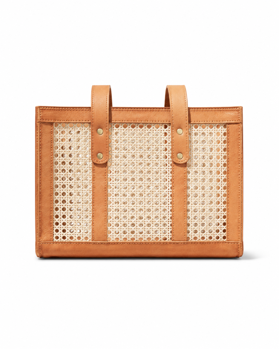 Raja Leather and Cane Everyday Bag