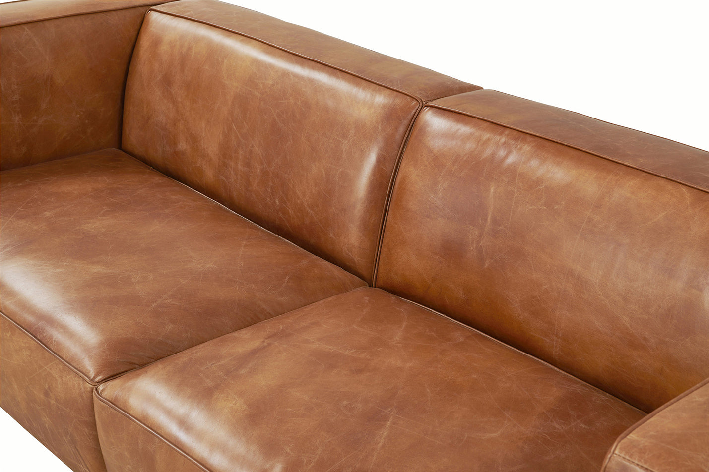 The Harrington Italian Leather Pipe-Frame Sofa