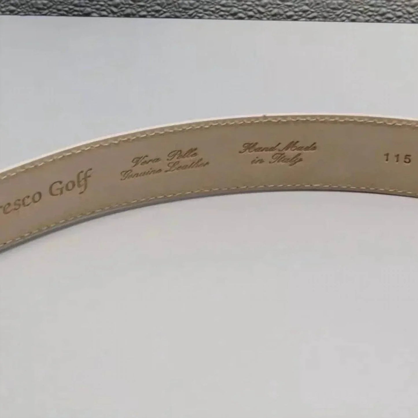 Men's Leather Embossed Belt