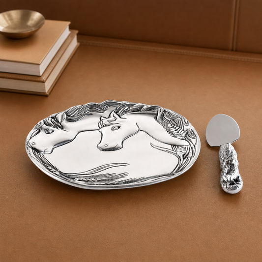 Horse Plate with Server