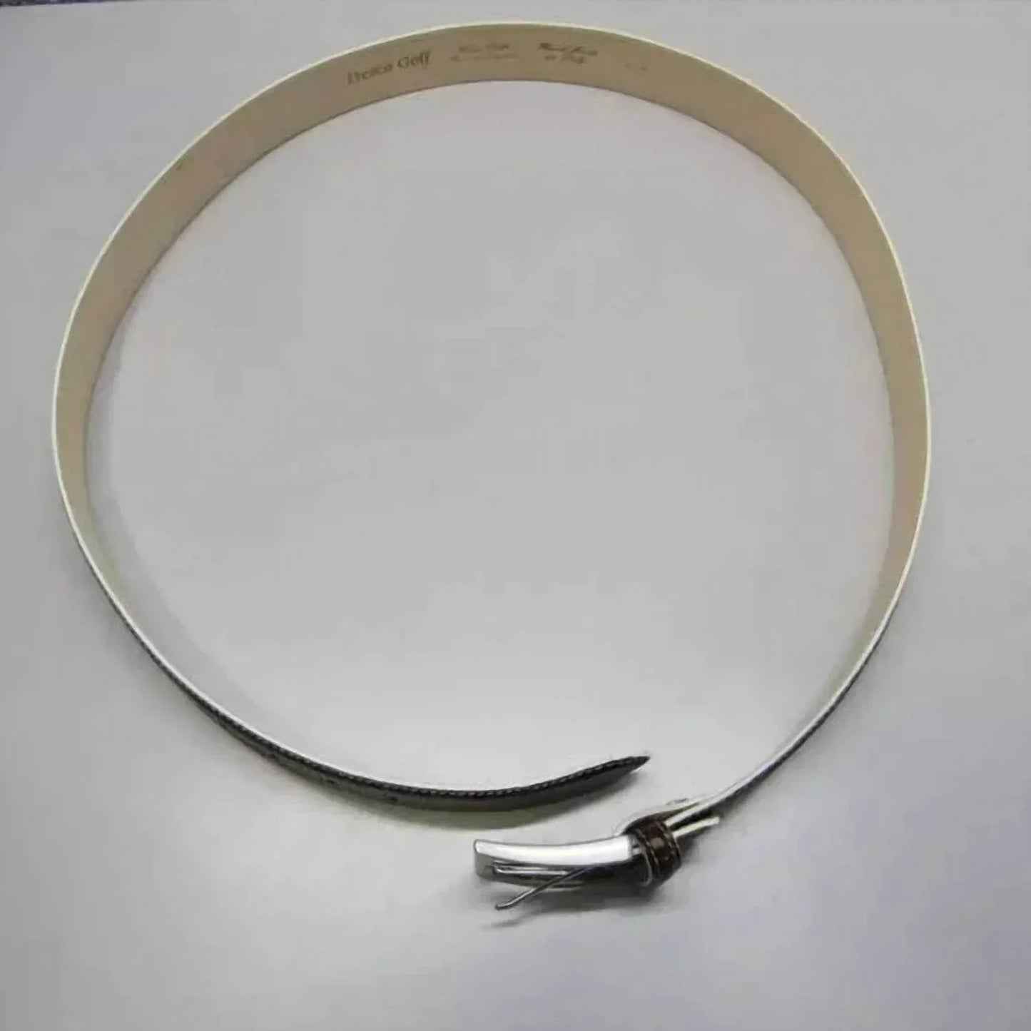 Men's Leather Alligator Embossed Belt