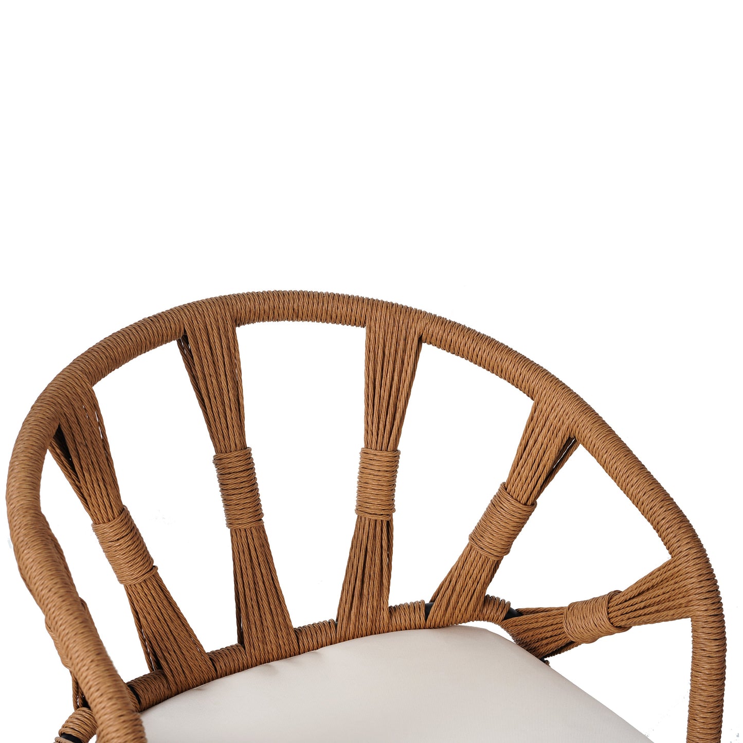 Outdoor Set Contemporary Pe Rattan Chairs and Plastic Wood Table