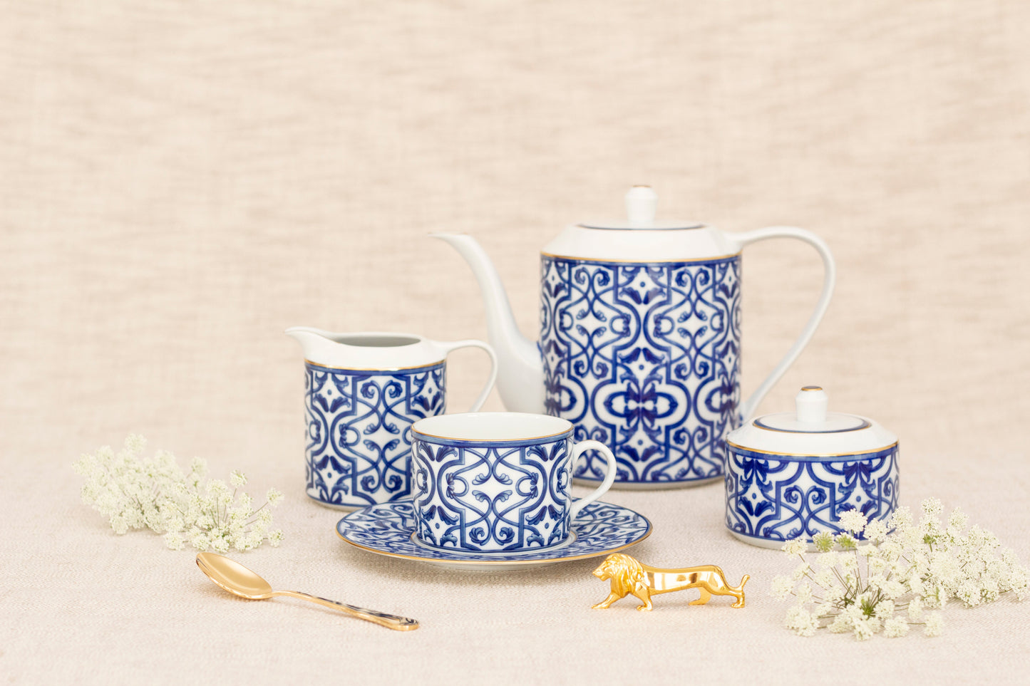 Blue Legacy Creamer + Sugar Bowl