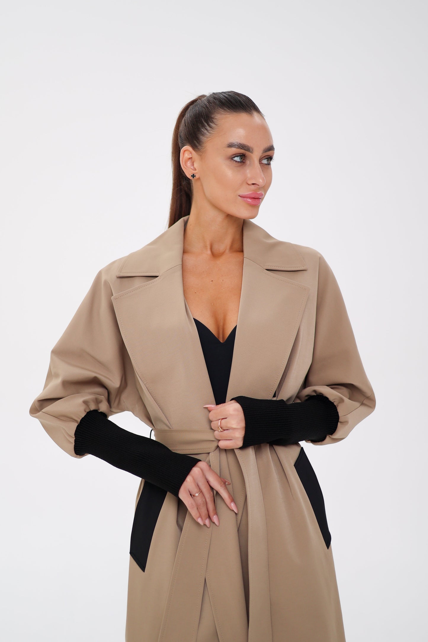 Miru Trench Coat in Camel