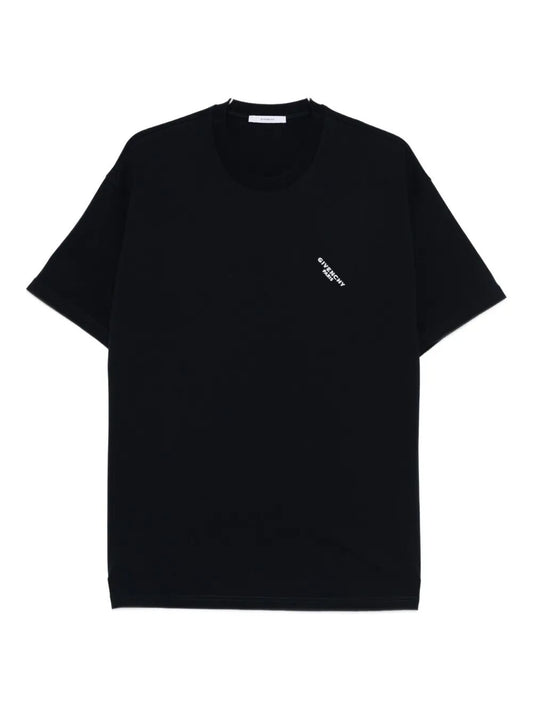 Givenchy Men Logo Print Regular Fit Cotton T-Shirt