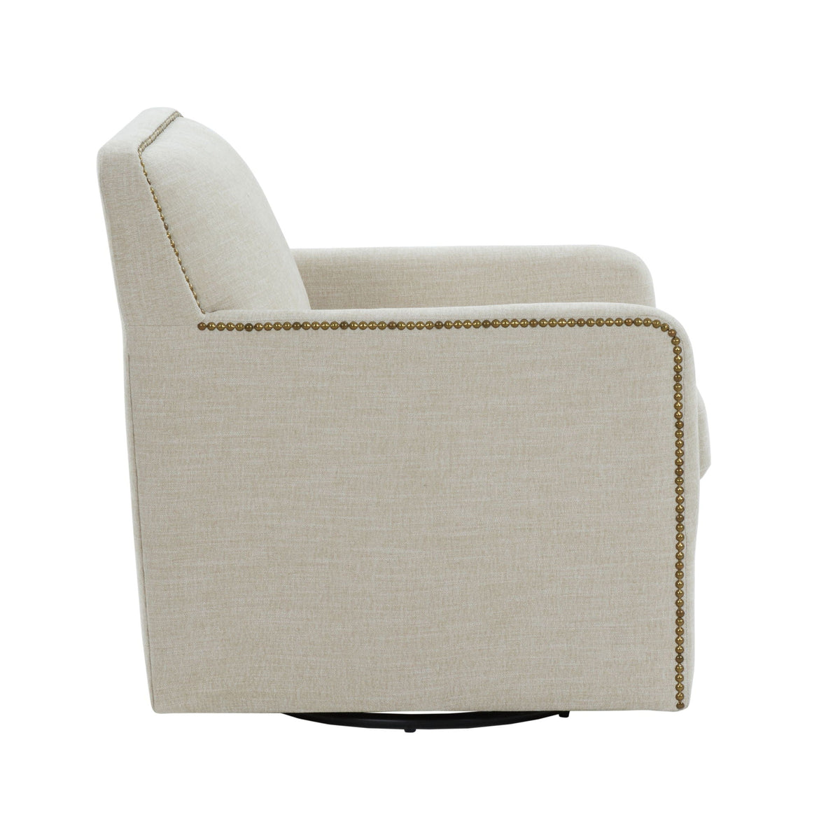 The Tolland Tailored Swivel Chair — Beige
