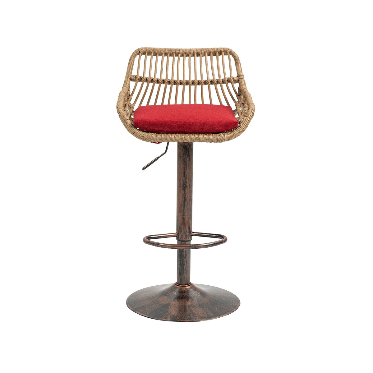 The Harbor Bar Adjustable Linen Swivel Stools — Set of 2