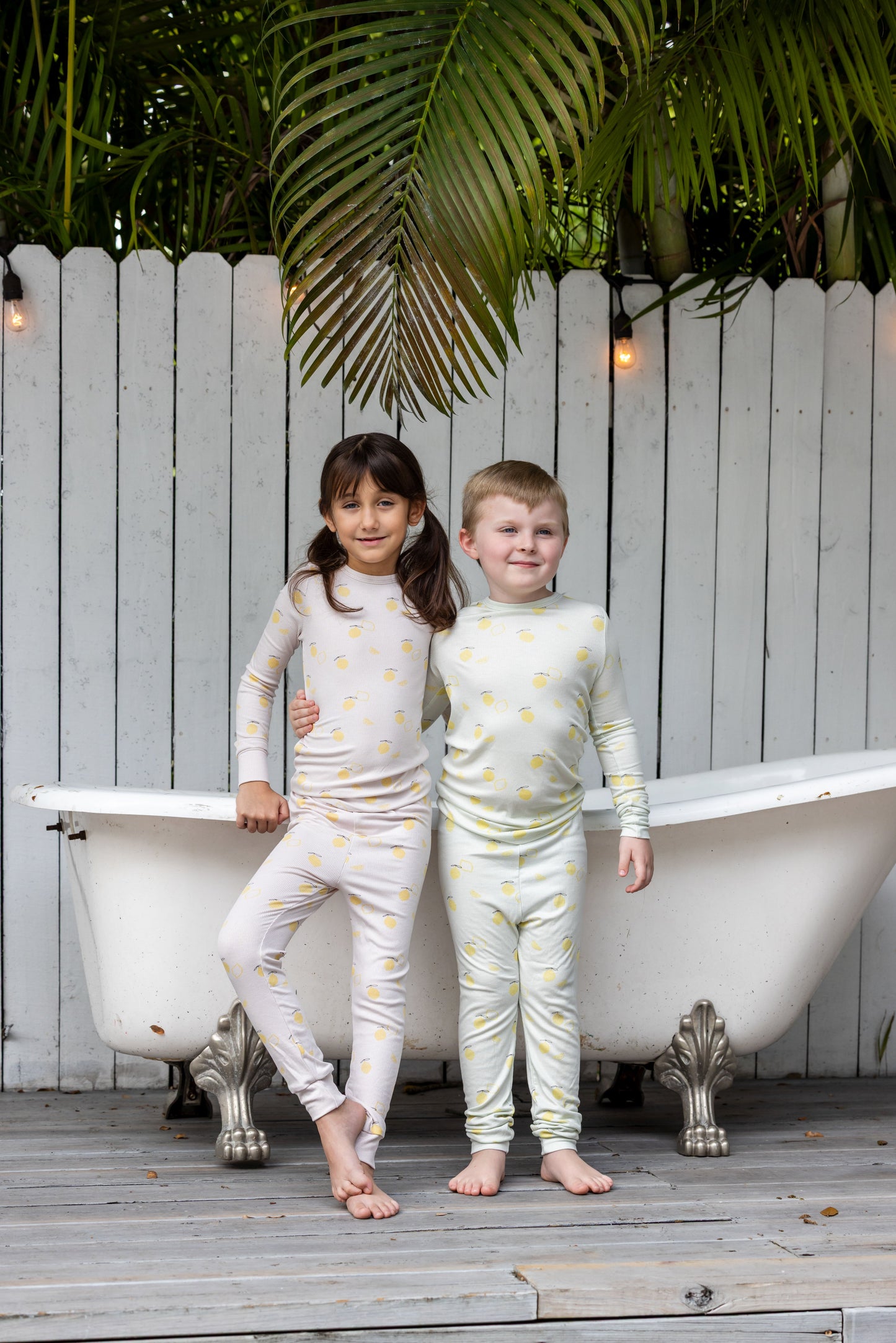 Lemon Print PJ- Mint
