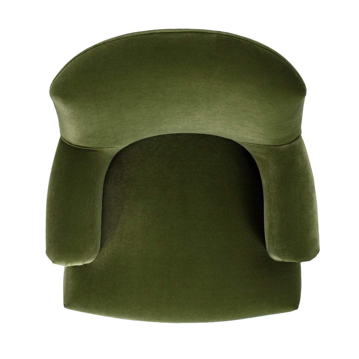 Eloise Olive Velvet Pleated Armchair