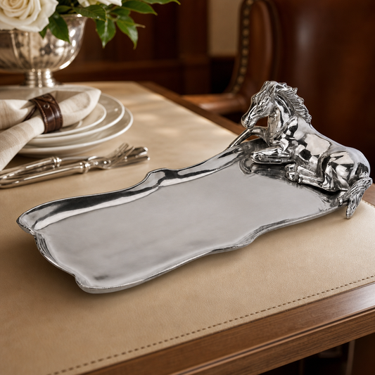 Horse Figural Oblong Tray