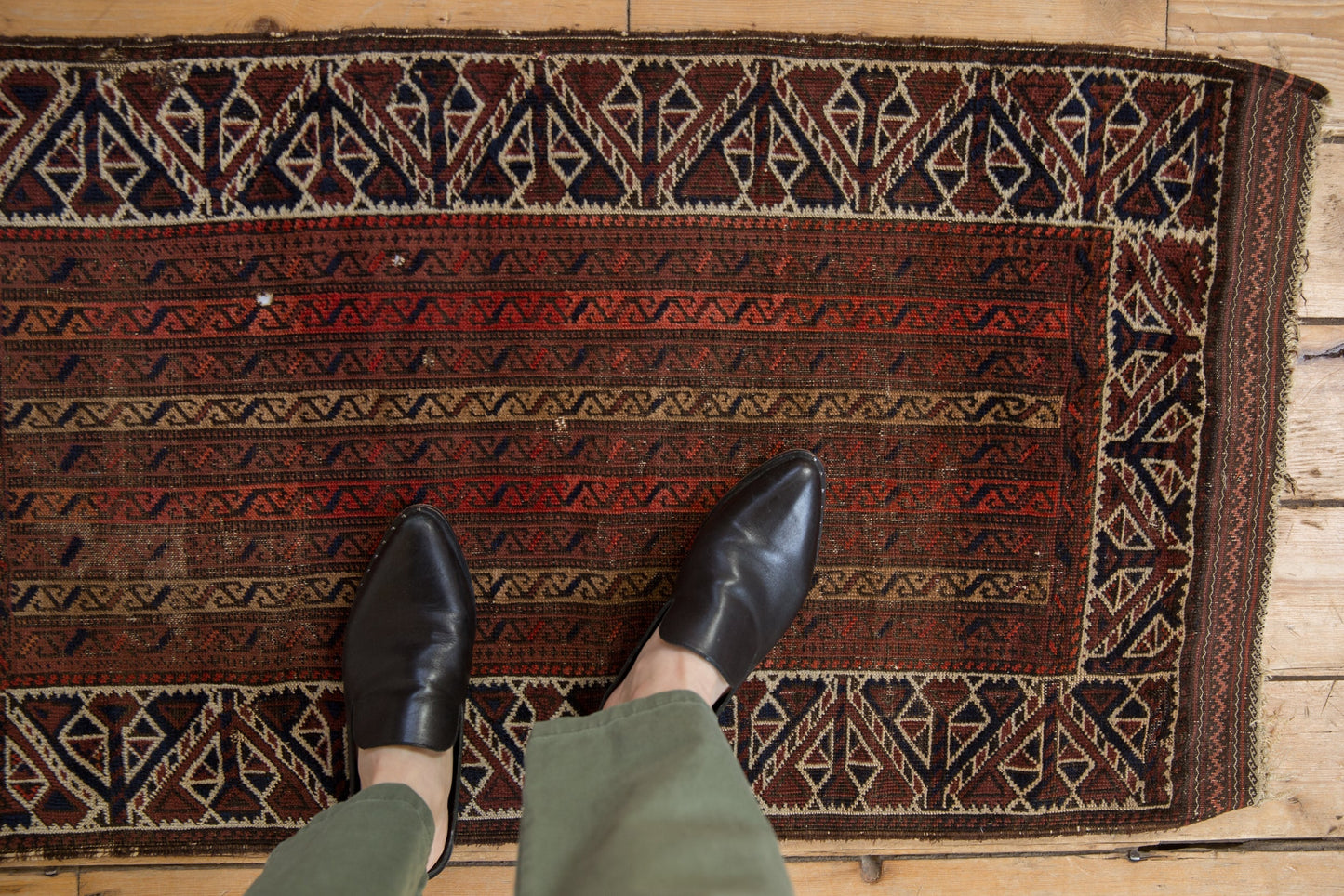 2x3.5 Antique Fine Belouch Rug