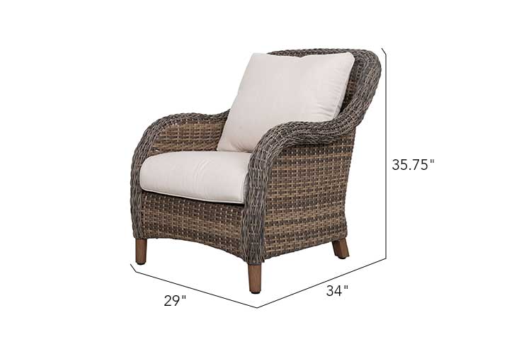 The Mitchell 4-Piece Wicker Outdoor Luxury Sofa Set with Swivel Rocking Chairs