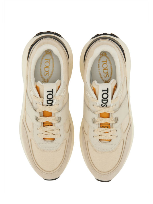 Tod's Women Fabric And Suede Sneaker